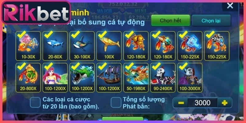 Bắn Cá Rikbet - Đỉnh Cao Săn Thưởng Dưới Đại Dương Xanh 3 Cách đọc giá trị thưởng của từng nhóm sinh vật