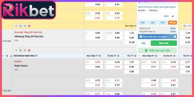 Mẹo soi kèo tài xỉu 1.5 Rikbet giúp bạn luôn bất bại
